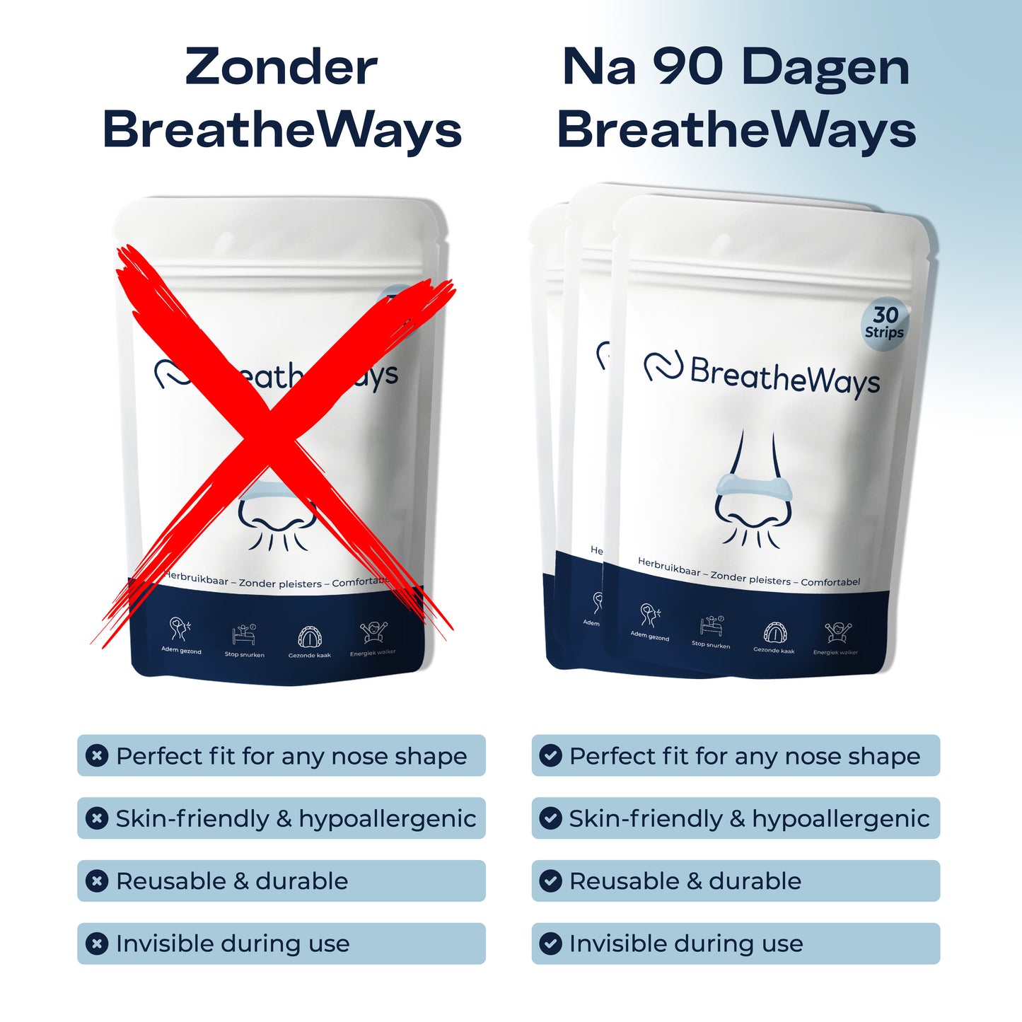 BreatheWays® Magnetisk Näsclip